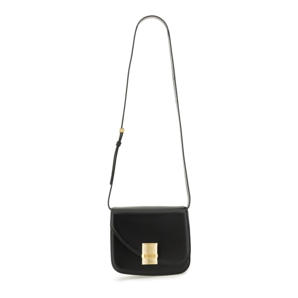 Ferragamo Black Leather Crossbody Bag - Image 3