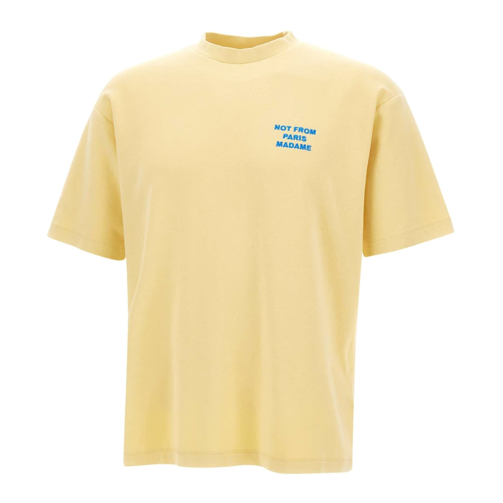 Drole de Monsieur Gele T-shirts en Polos Yellow Heren