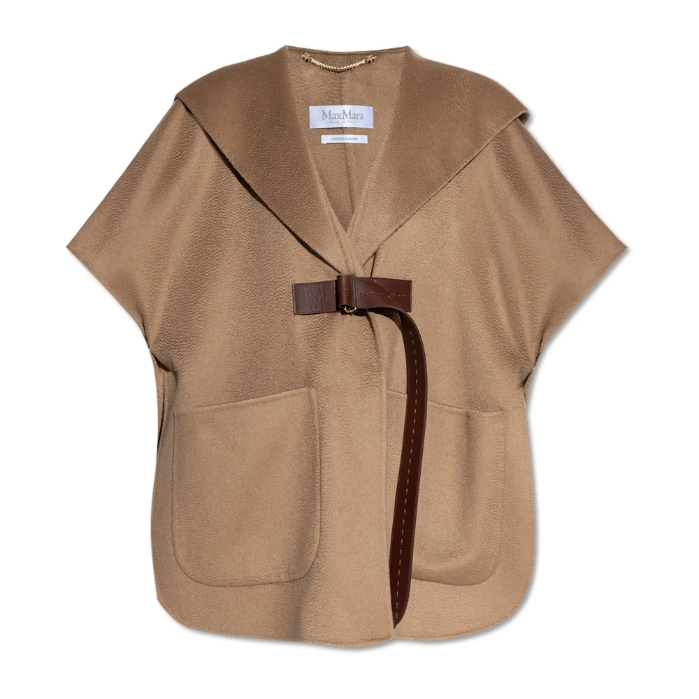 Max Mara Kasjmier poncho Dorico Brown Dames