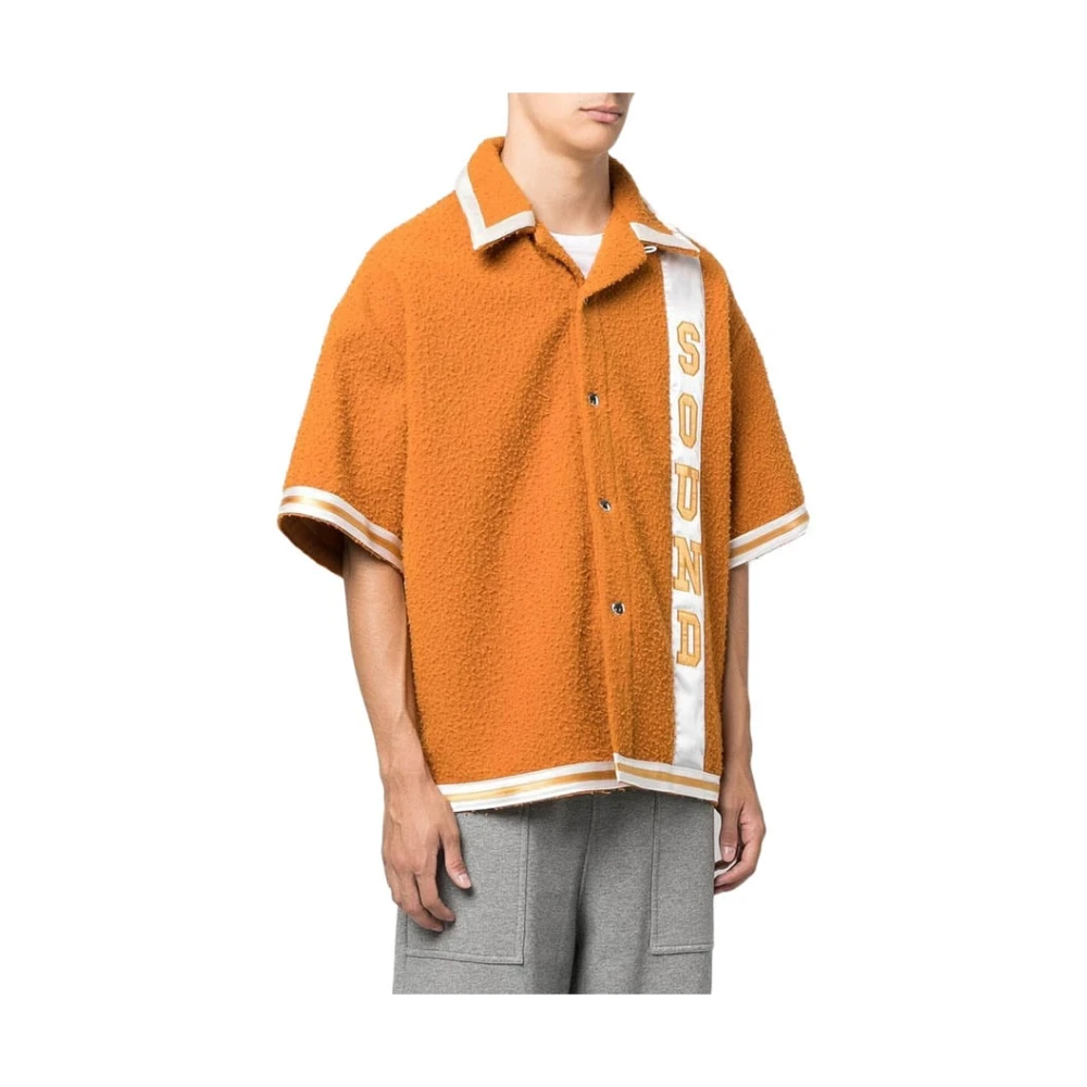 Just DON Vilt Oversized Shirt Oranje Multicolor Print Orange Heren