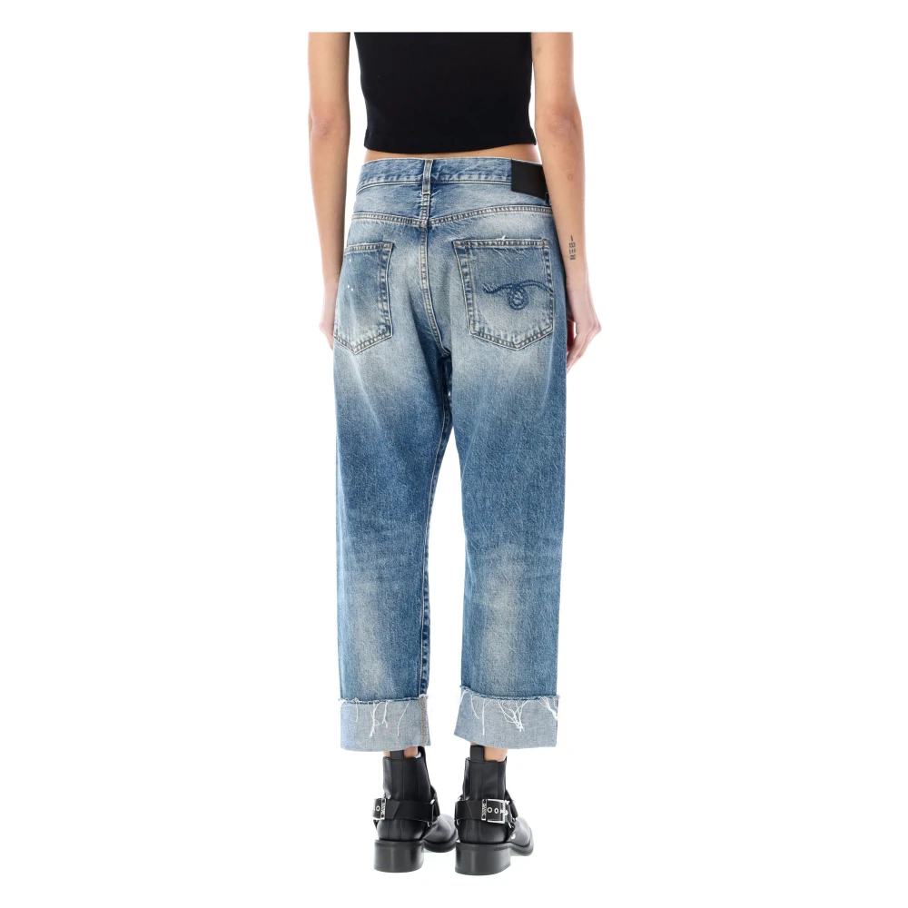 R13 Blauwe Casual Jeans Oversize Stijl Blue Dames