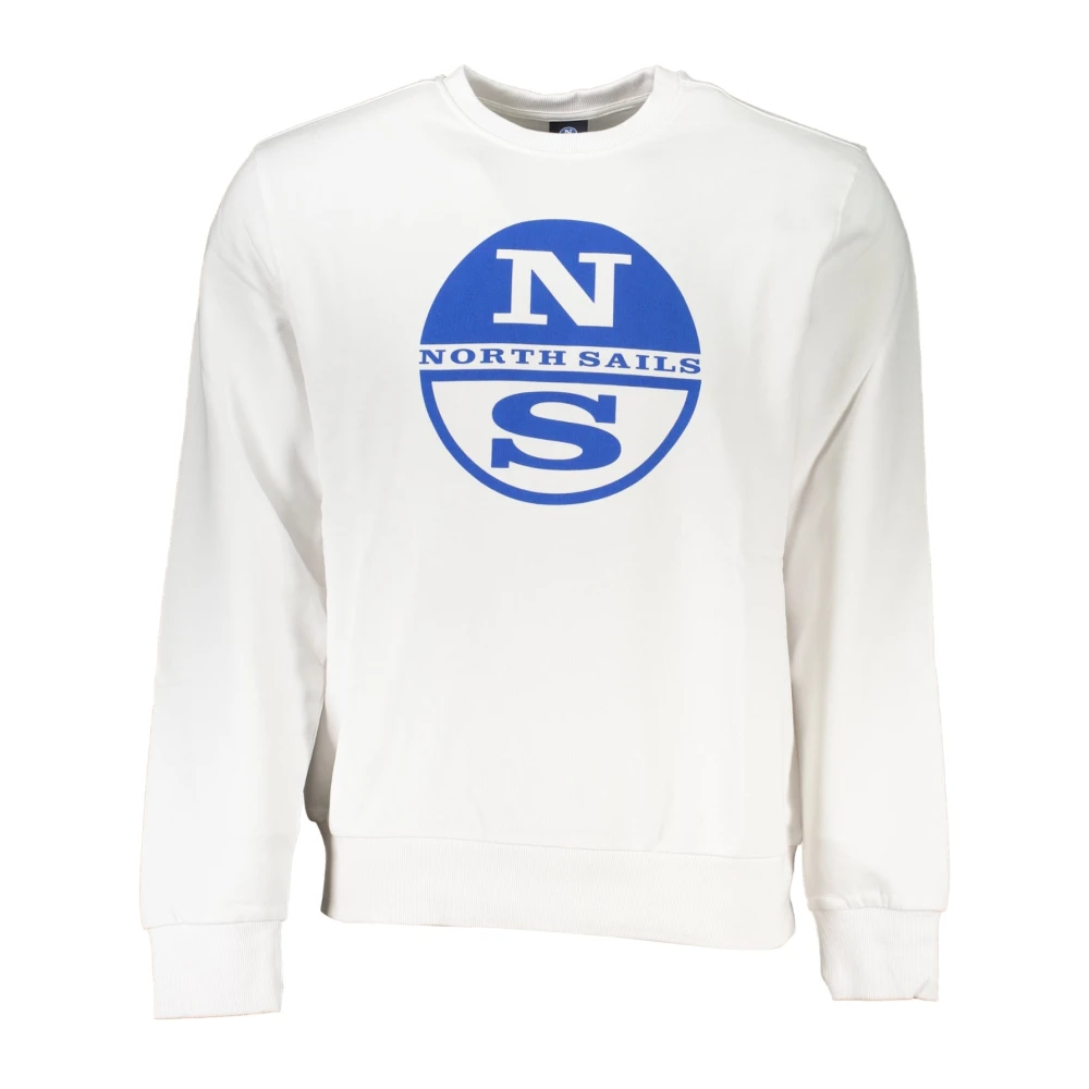 North Sails Witte Sweatshirt met Lange Mouwen Print White Heren