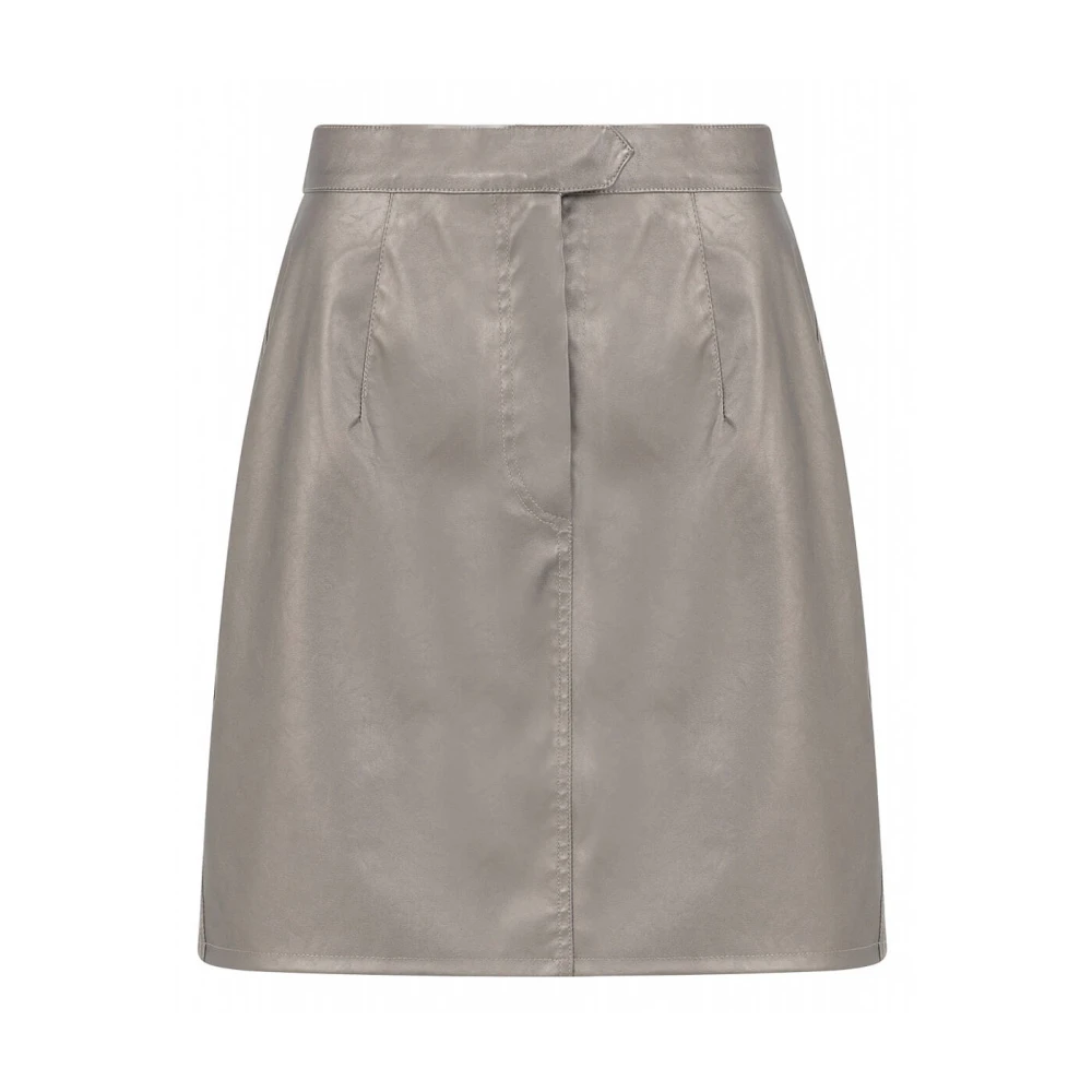 Knit-ted Stijlvolle Rok Tess Beige Dames