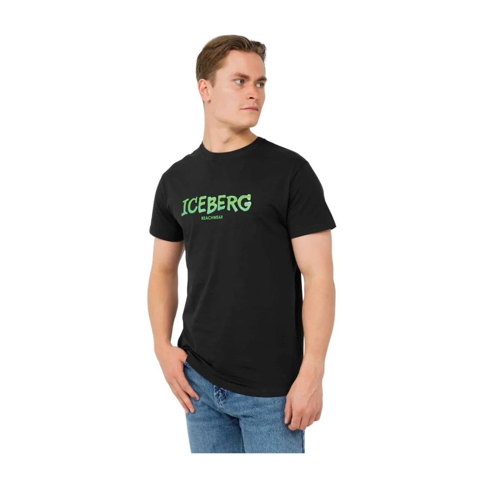 Iceberg - Tops > T-Shirts - Black - Iceberg - Modalova