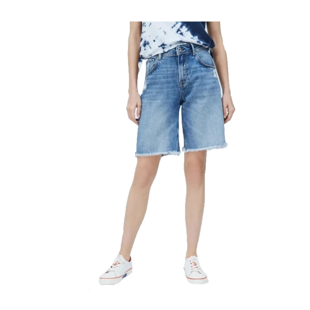 Pepe Jeans Women's Blue Denim Shorts - Denim Shorts - W27 - Shorts