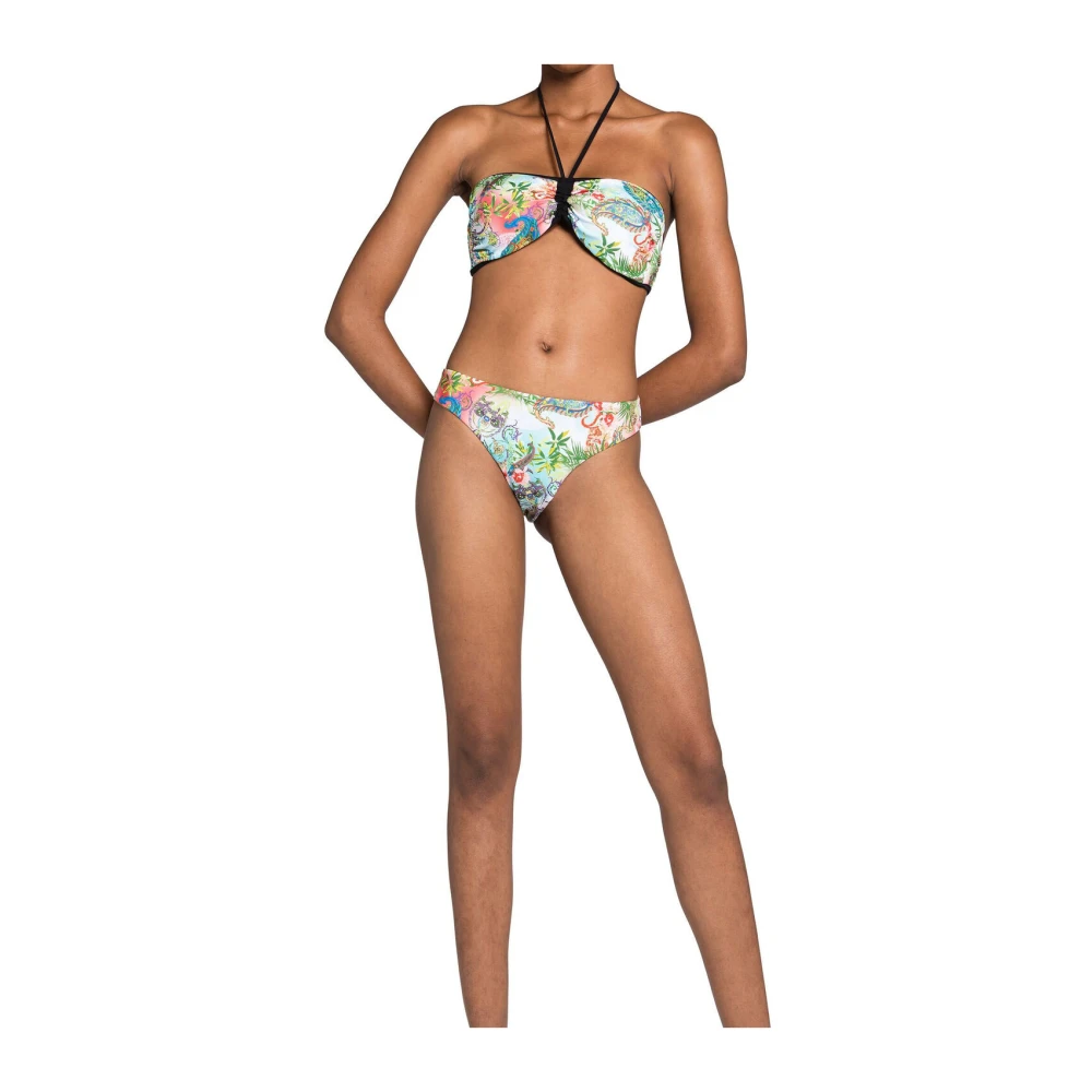 Roberto Cavalli Botanische Halternek Bikini Set Multicolor Dames