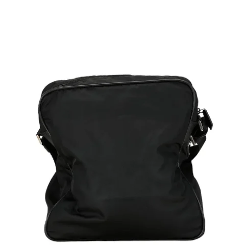 Prada Vintage Pre-owned Nylon shoulder-bags Black Dames