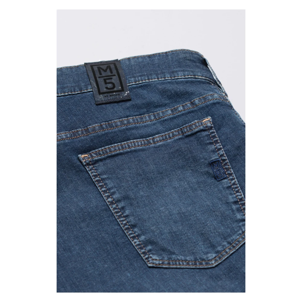 Meyer Slimme Denim Jeans met Super-Stretch Blue Heren