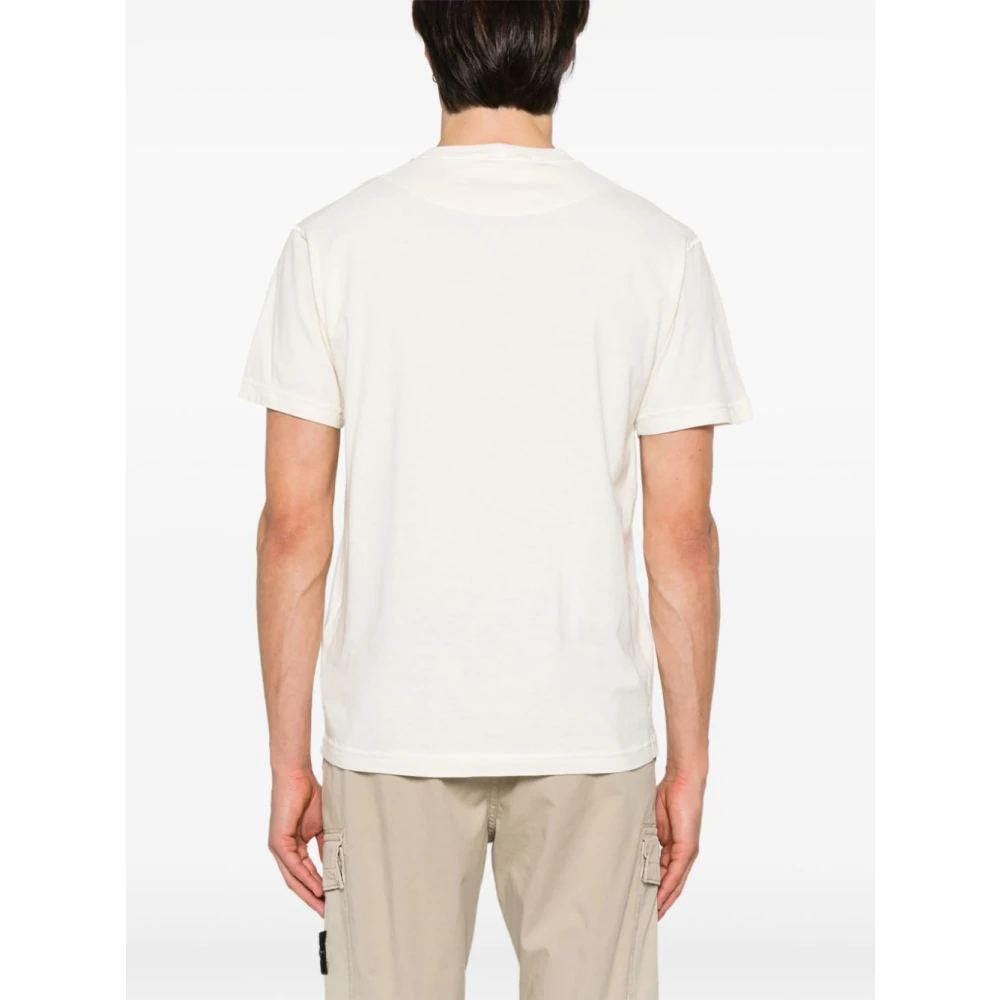 Stone Island Heren Avorio T-shirts & Polo's White Heren