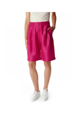 Högmidjade klassiska shorts med bälteshällor