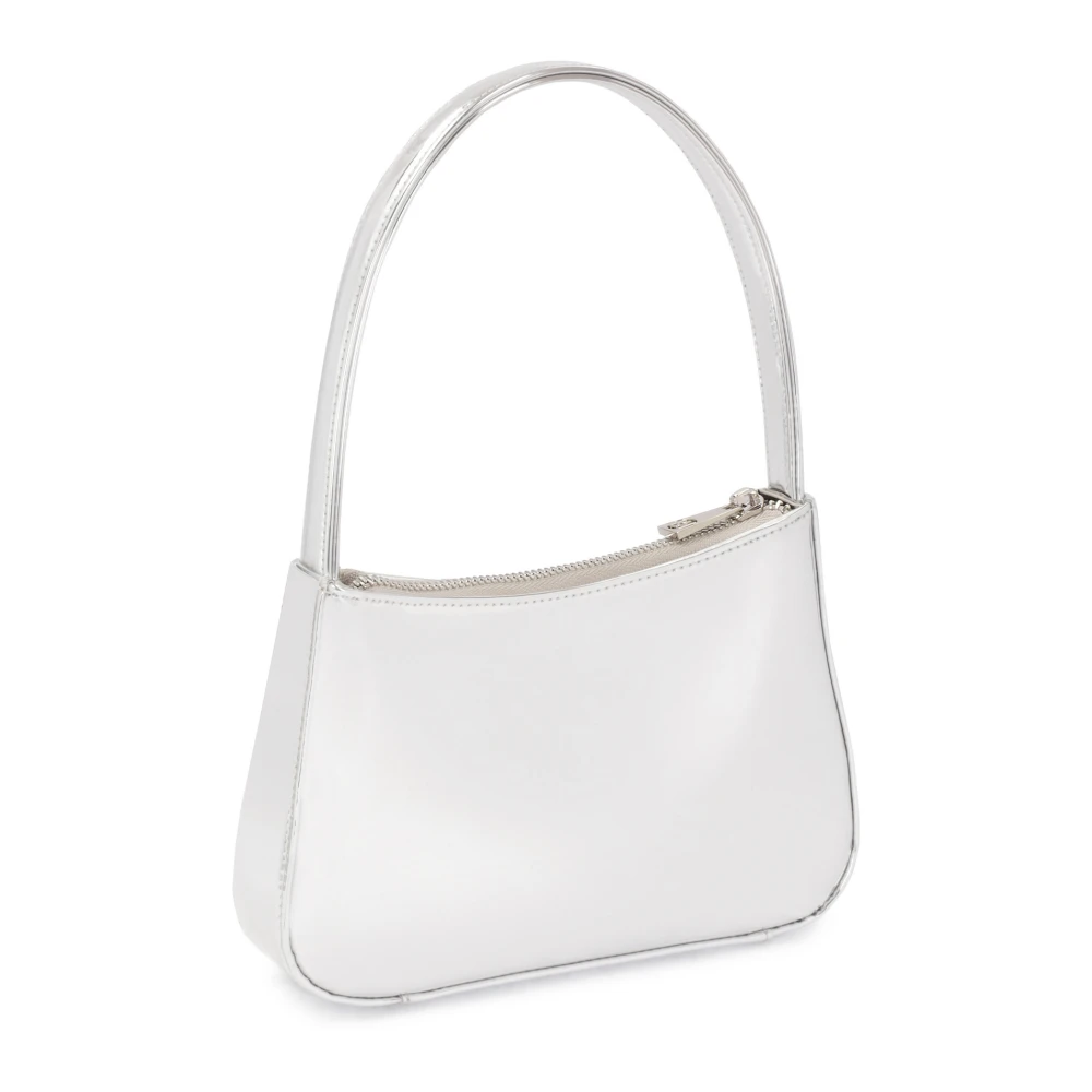 Kazar Zilveren leren baguette handtas Gray Dames