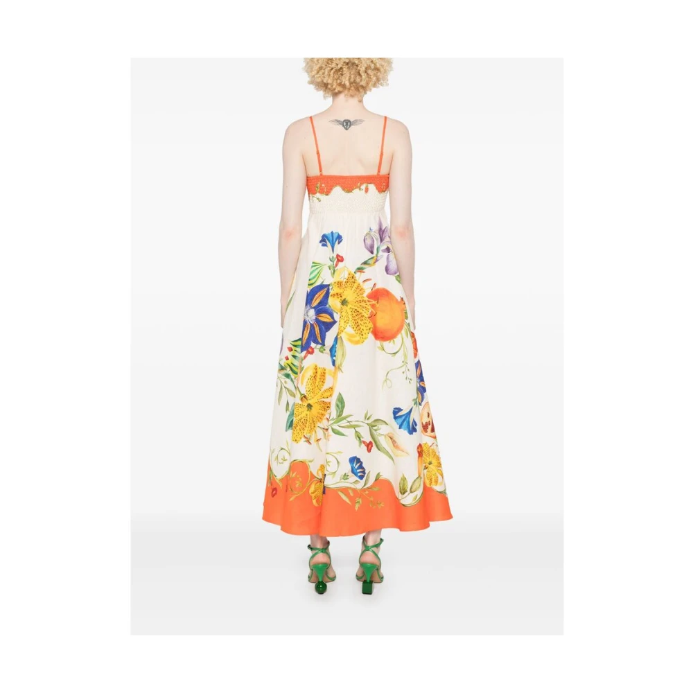 Alemais Beige Jurk met Ritssluiting Multicolor Dames