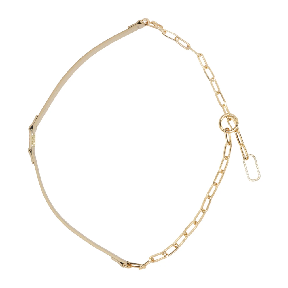 Kazar Decoratieve riem met kristallen en ketting Beige Dames