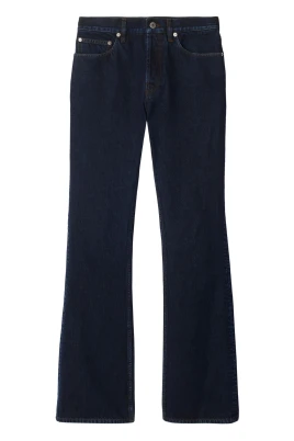Indigo Denim Utsvängda Jeans