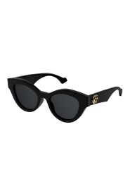 Czarne okulary przeciwsłoneczne w stylu Cat Eye z logo GG