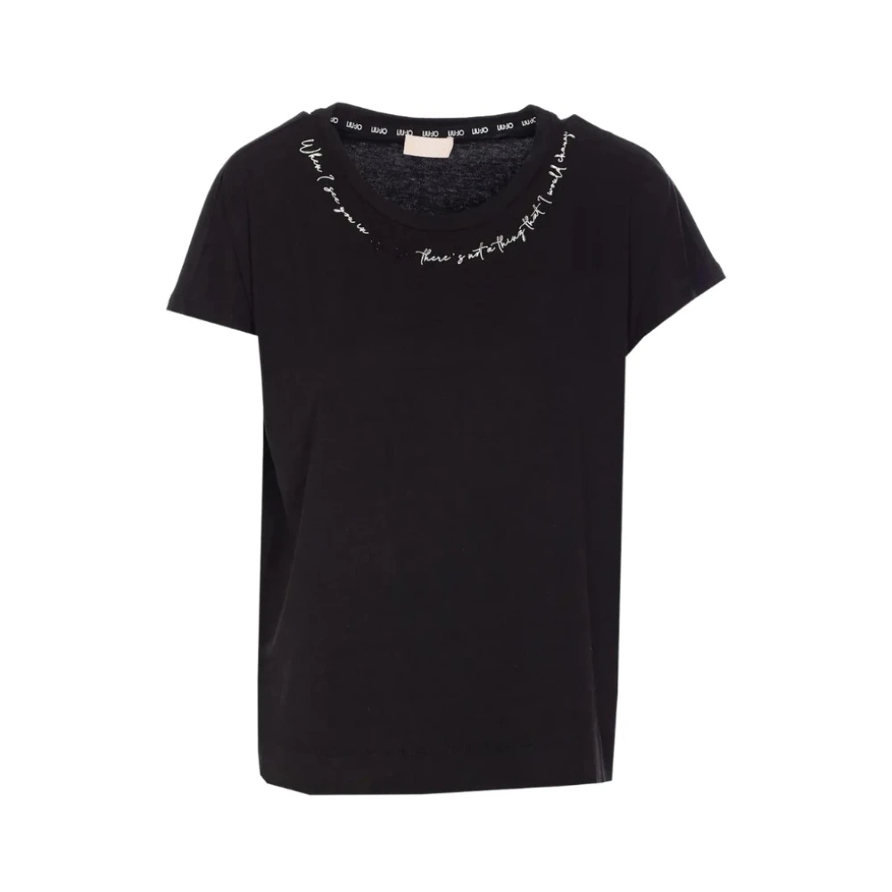 Liu Jo - Tops > T-Shirts - Black - Liu Jo - Modalova