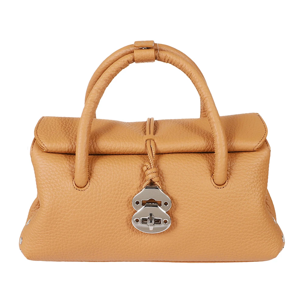 Zanellato Amaretto Leren Handtas met Twist Lock Brown Dames