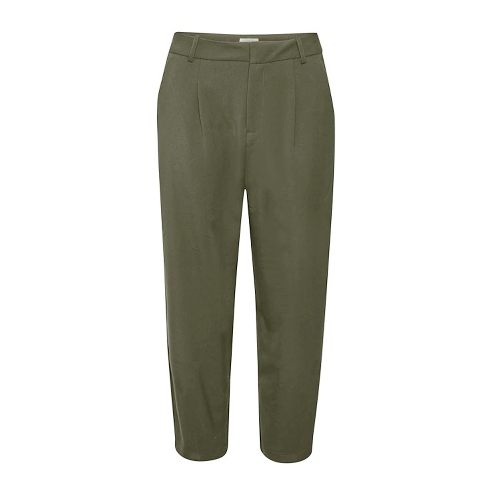 Kaffe Women's Green Straight Trousers,, Straight Trousers 2XL