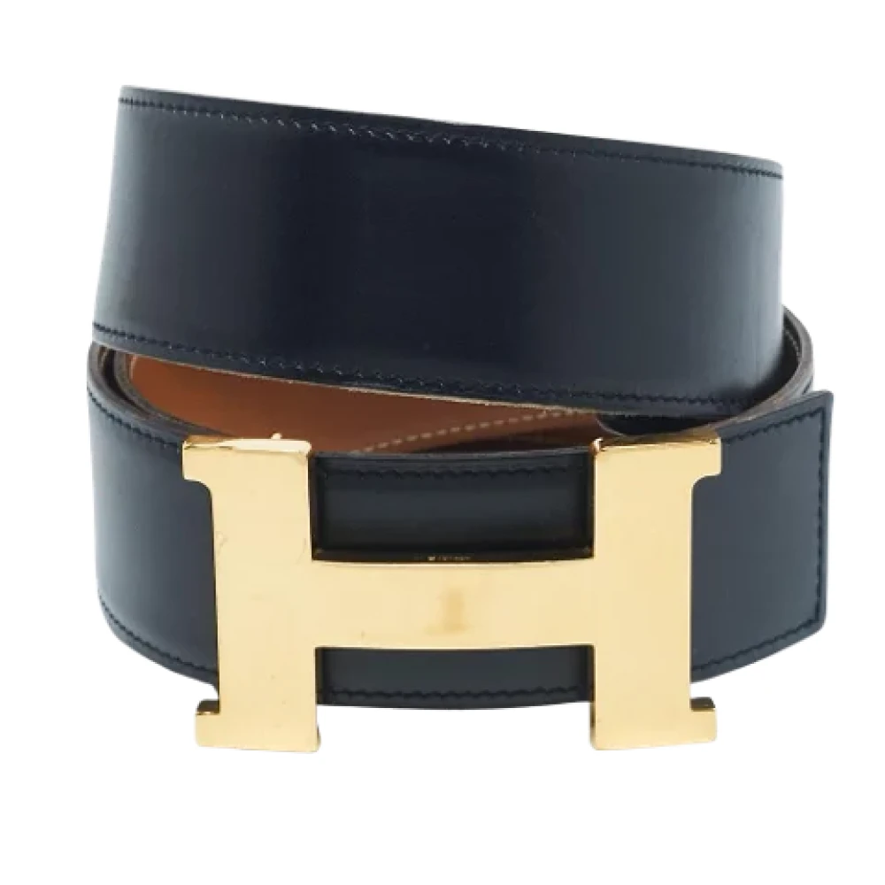 Hermès Vintage Pre-owned Leather belts Black Heren