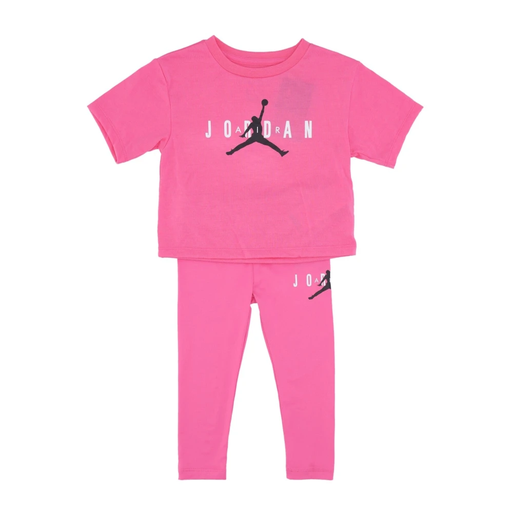 Jordan Flickor Leggings Set Rosa Air Pink, Flicka