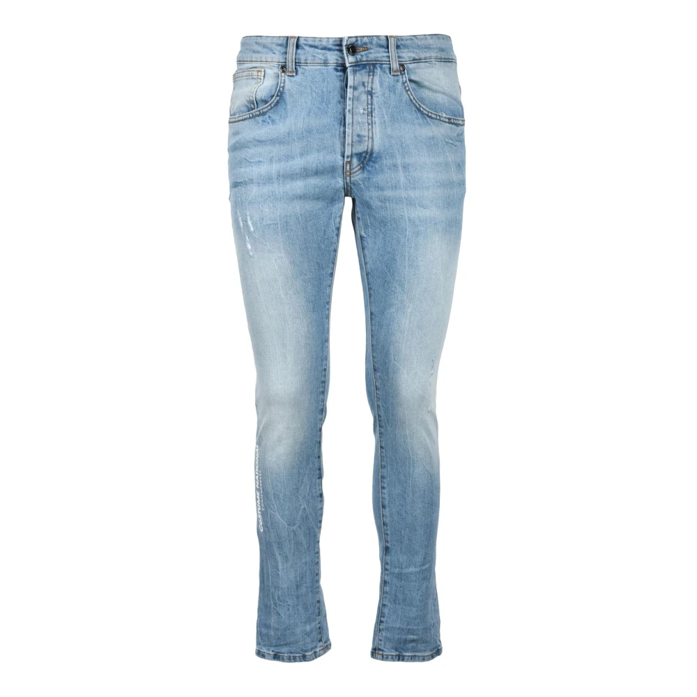 Costume National Moderne Jeans met 98% Katoen Blue Heren