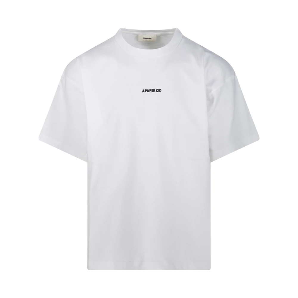 A Paper Kid Crème T-shirt White Heren