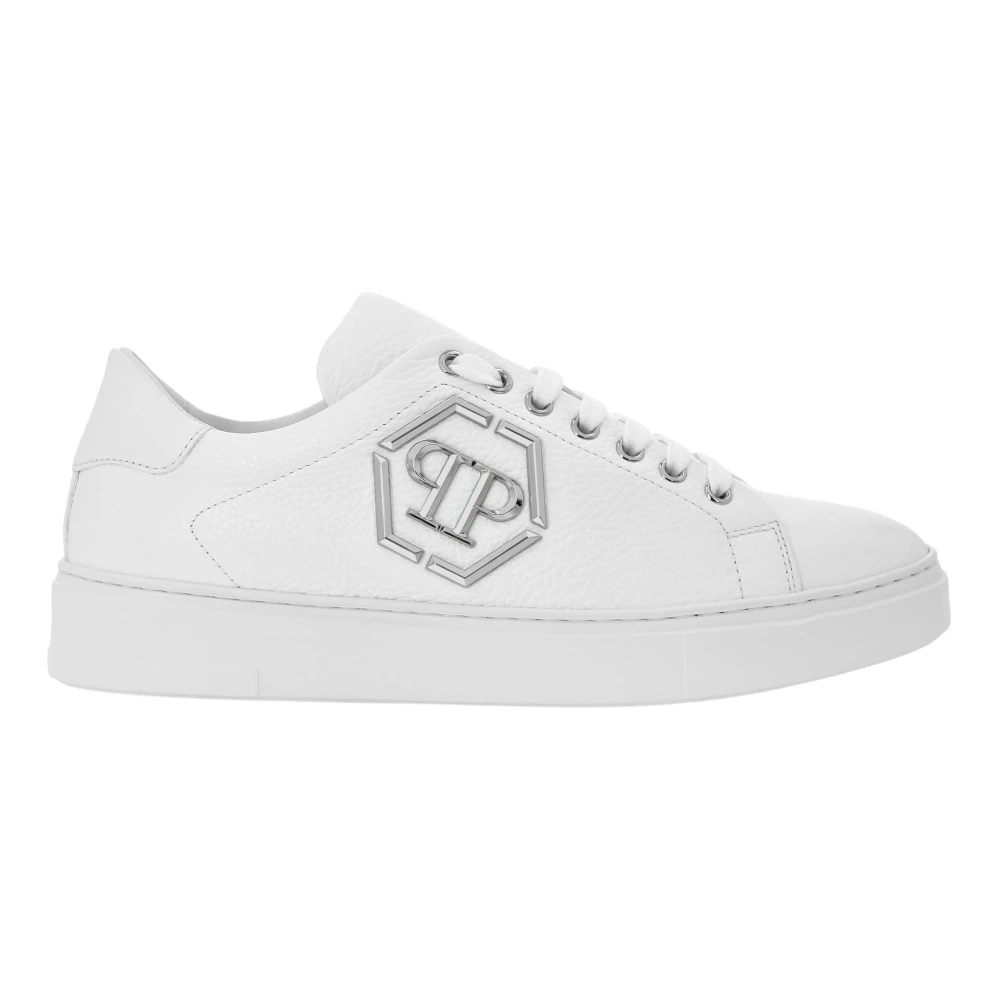 Philipp Plein Lo-Top Sneakers Hexagon Heren Schoenen Wit