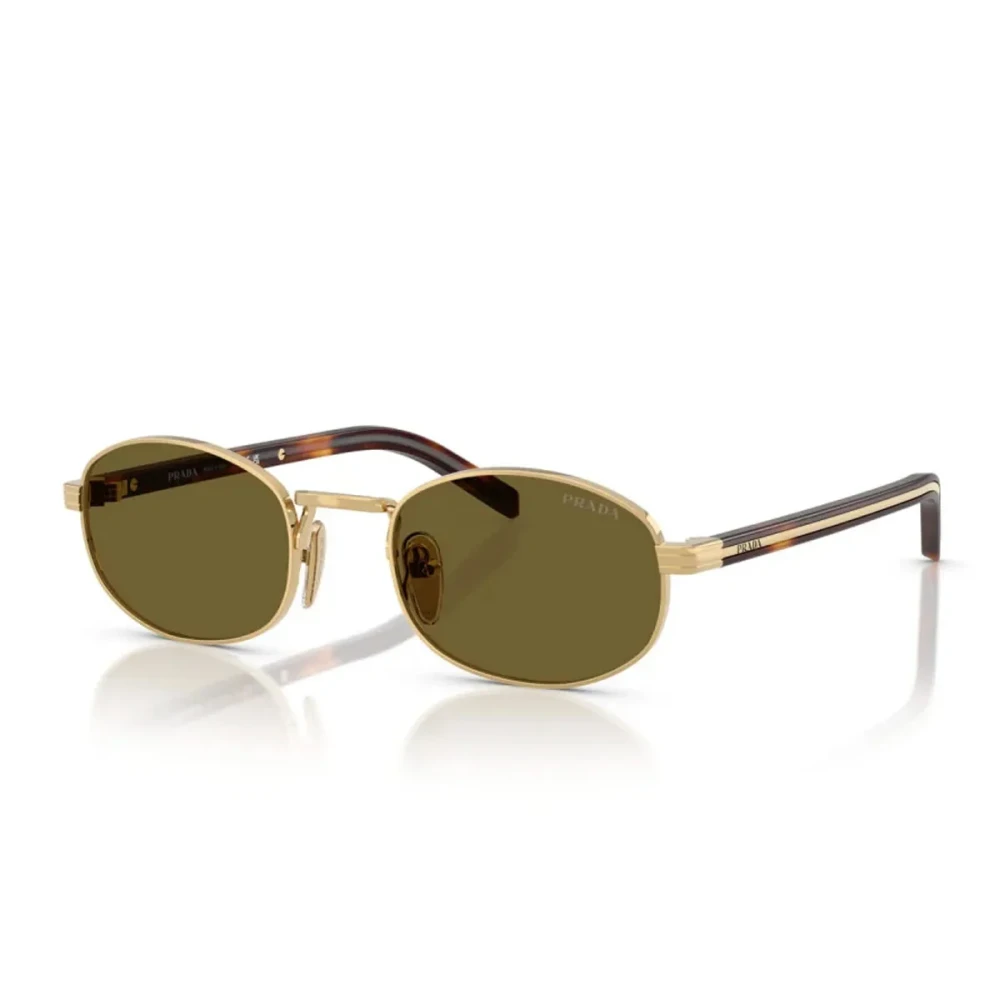 Prada Unisex Yellow Sunglasses, 49 Mm, Stylish Sunglasses With Brown Lenses