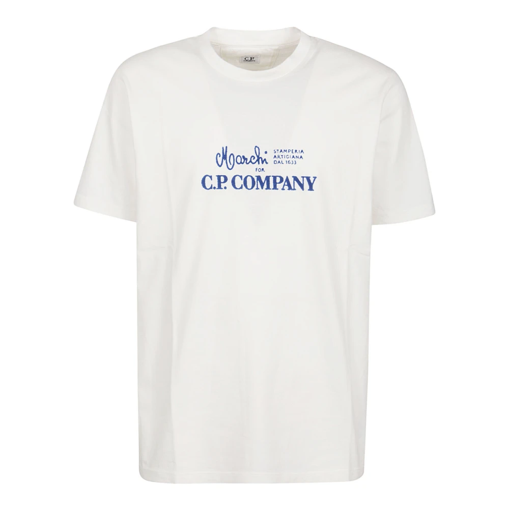 C.P. Company Grafisch Jersey T-Shirt White Heren
