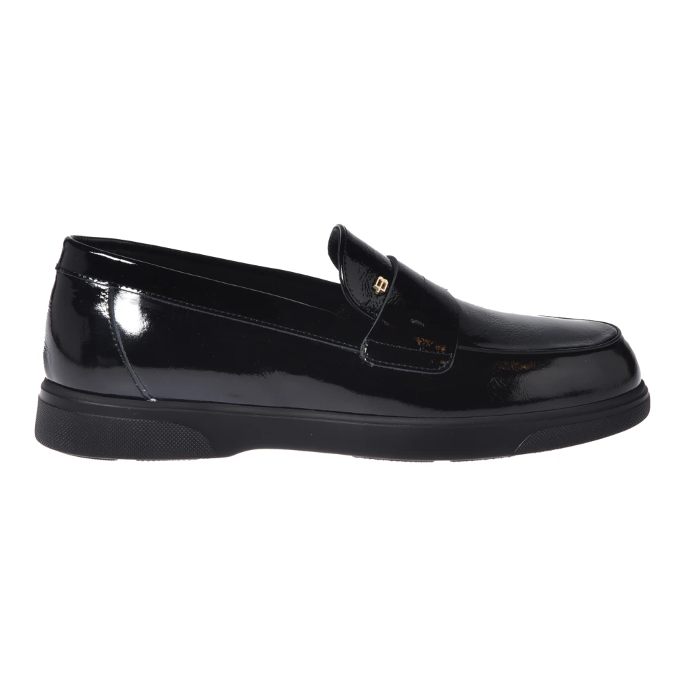 Baldinini Women's Black Naplak Leather Loafers