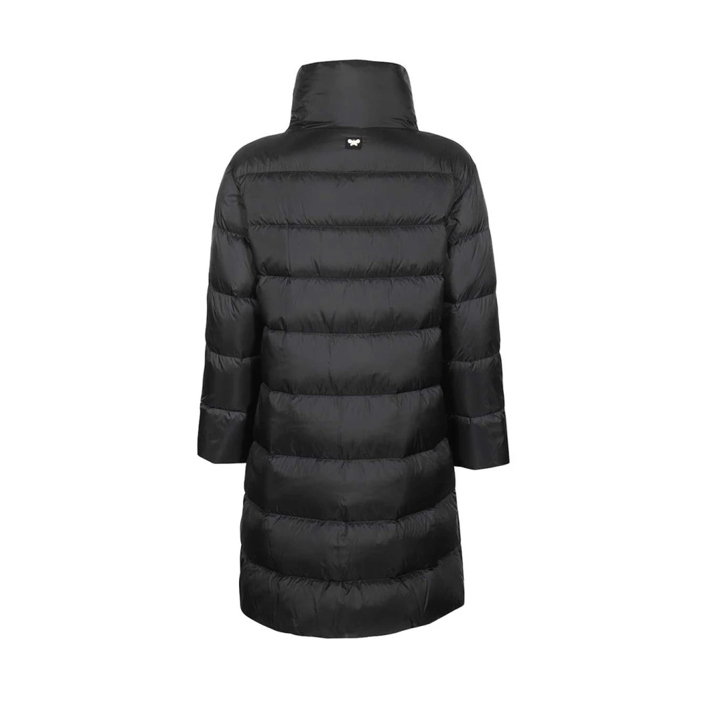 Max Mara Weekend Lange donsjas met voorzakken Black Dames