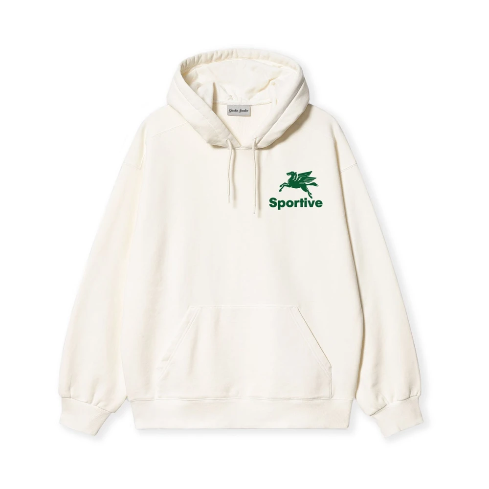 Goodies Sportive Portugees Streetwear Hummus Hoodie Beige Heren