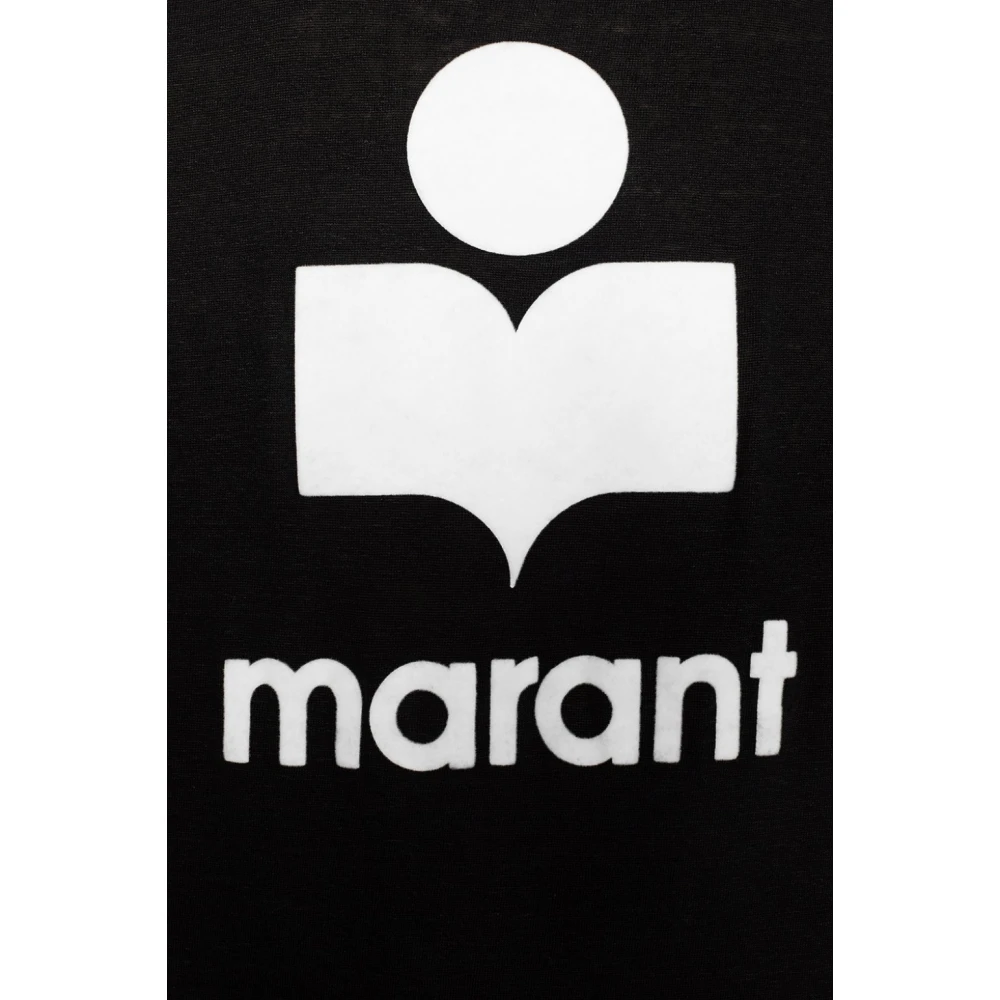 Isabel marant Logo-geëmbosseerd T-shirt Black Heren