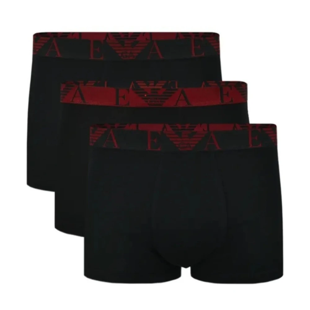 Emporio Armani Herren Schwarz Unterwäsche, K, Sgröße: