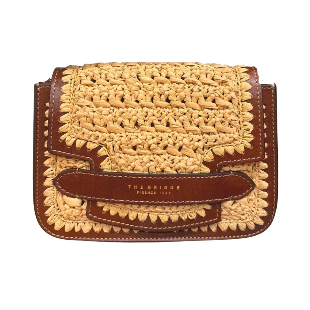 The Bridge Kvinno Brun Väskor Dam, One Size, Läder, Läder Crossbody Väska