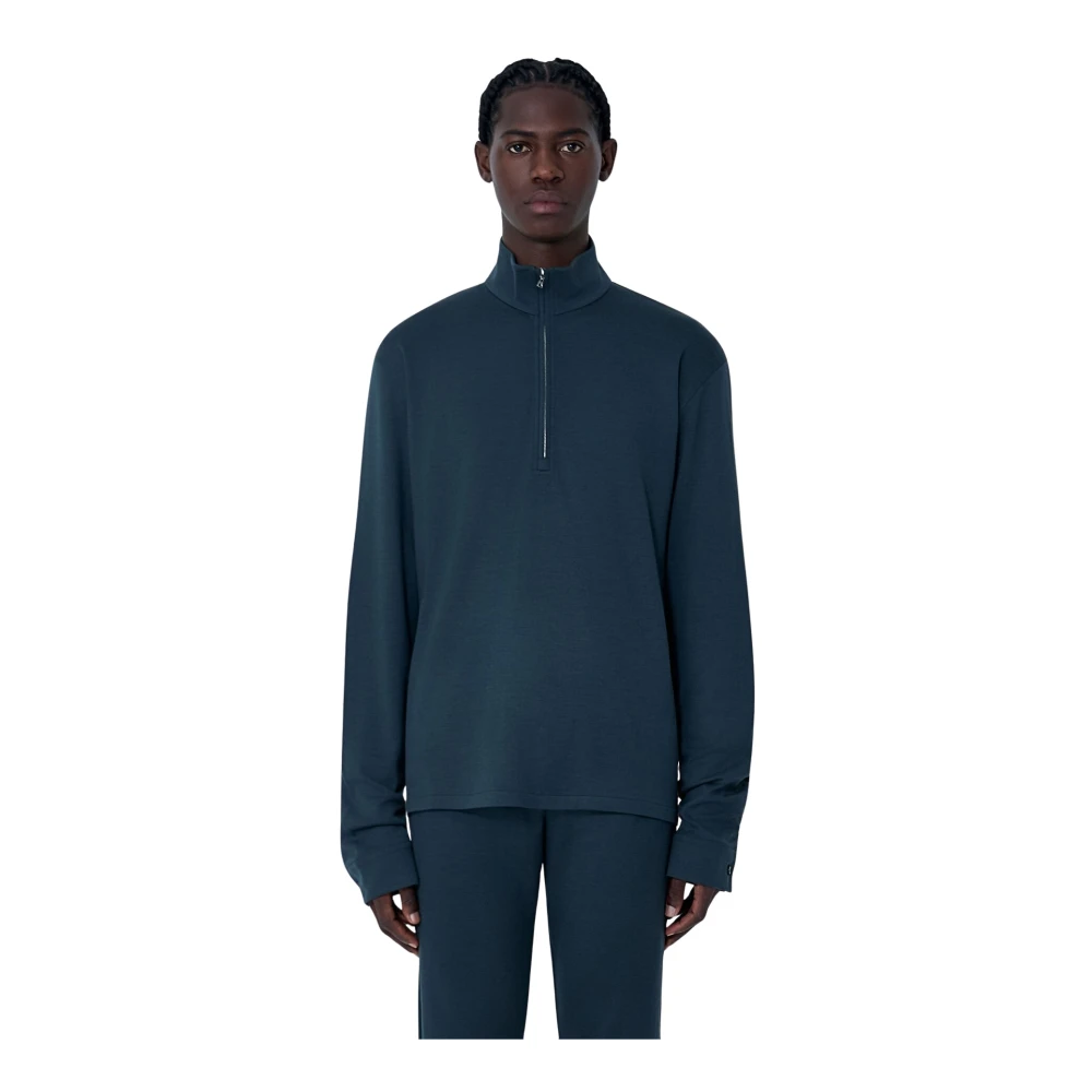 Rier Black Long Sleeve Training Tops, Male, Xl, Polar Jogging Shirt