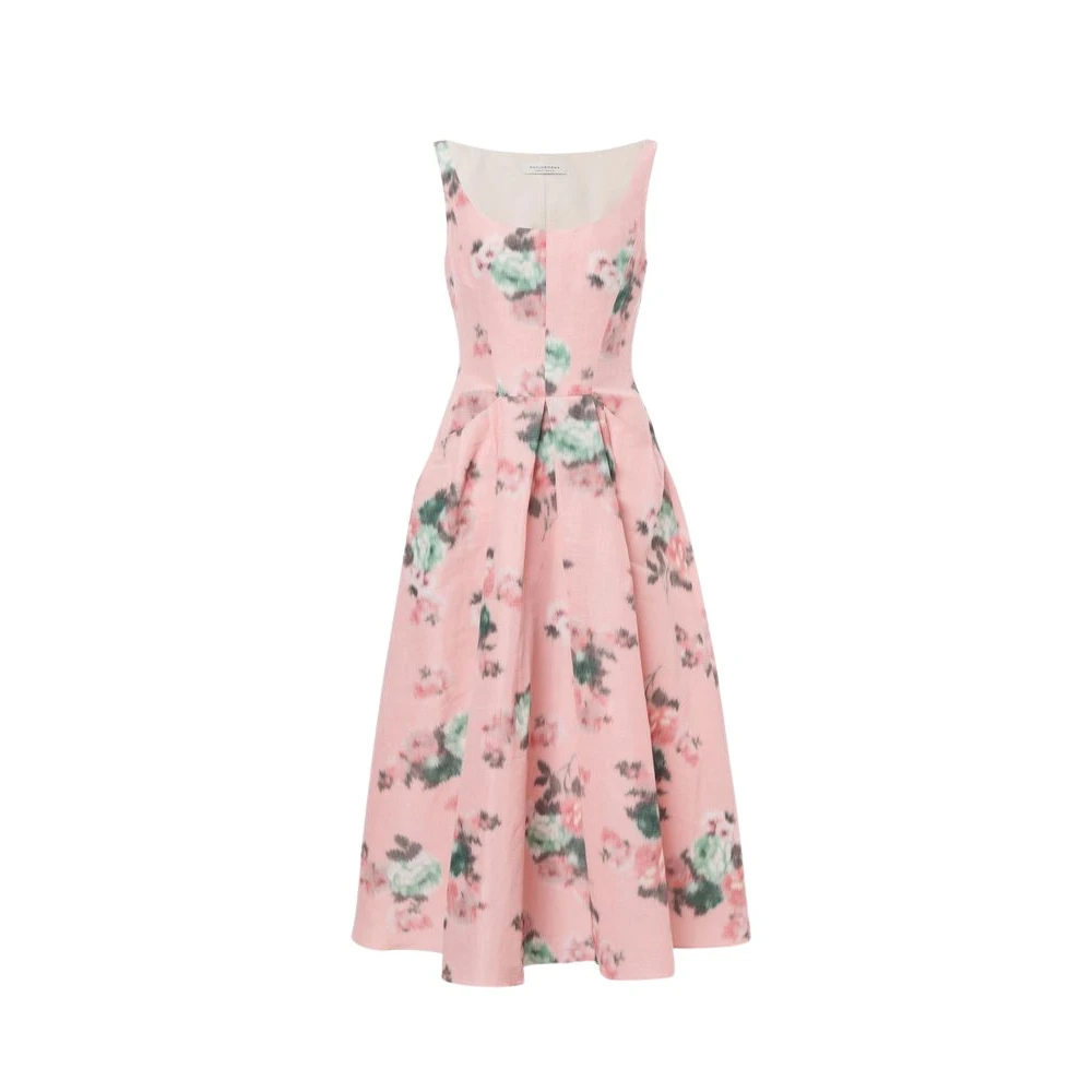 Philosophy Di Lorenzo Serafini Women's Multicolor Midi Dresses, S, Floral Taffeta Longuette Dress