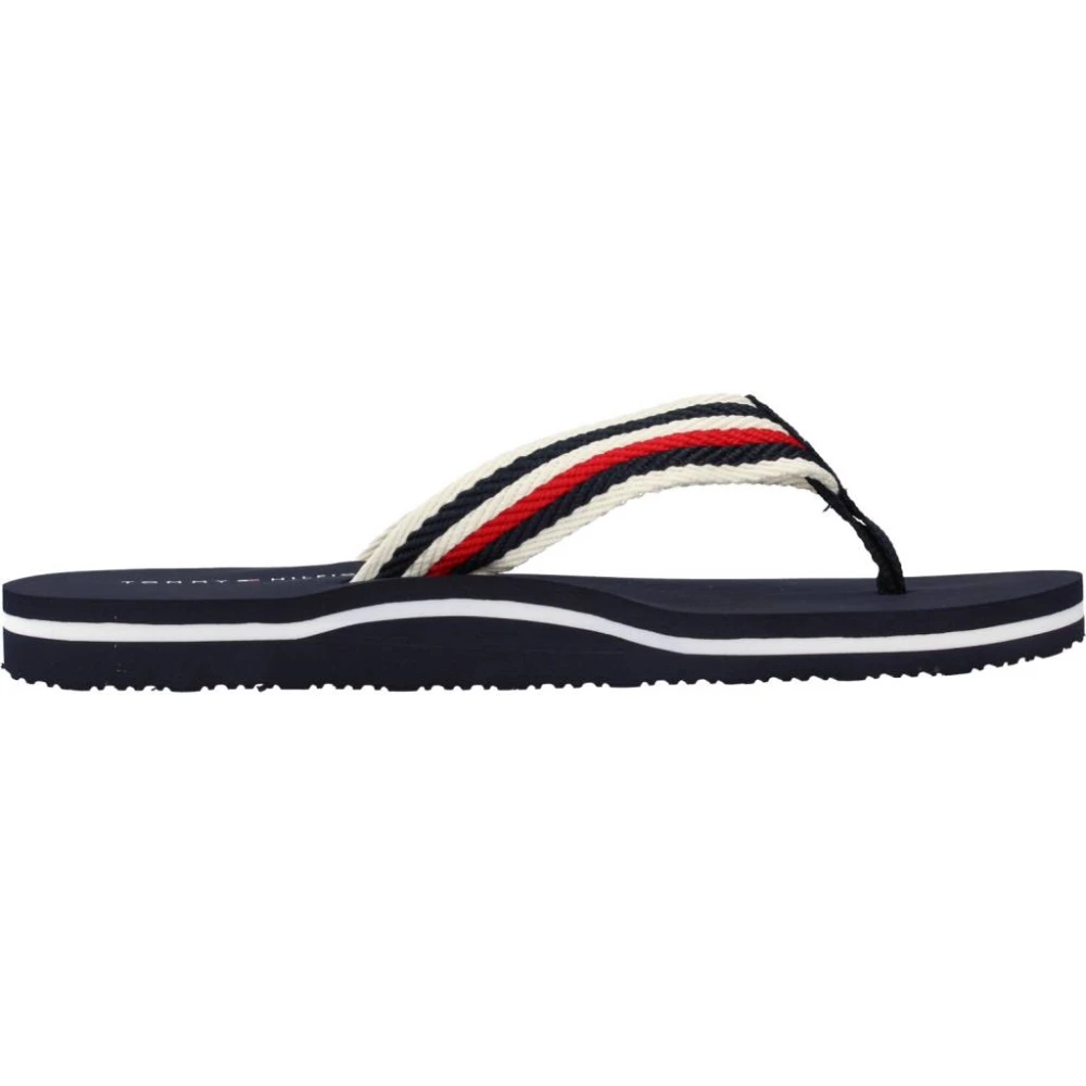 Tommy Hilfiger Komfort Flip Flops Blue, Dam