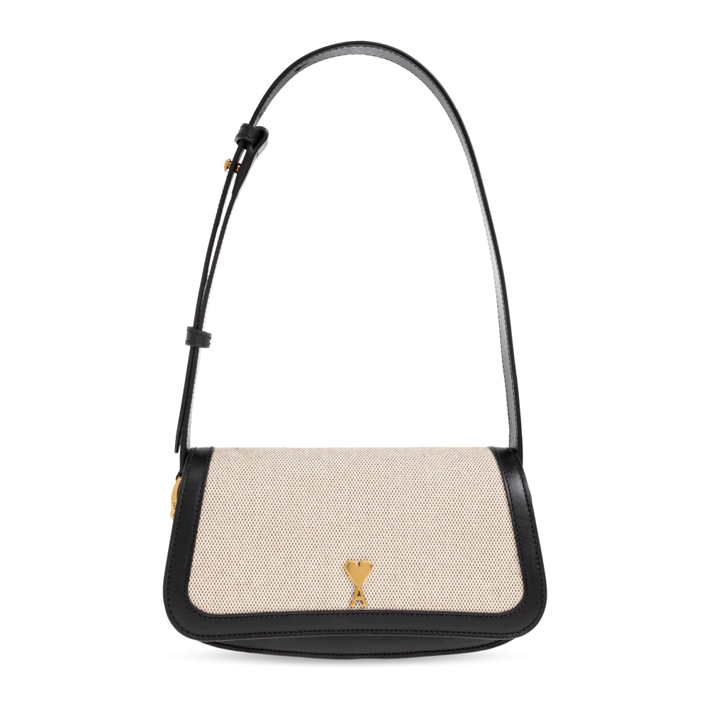 Ami Paris Unisex Beige Borse, Taglia Unica, New,