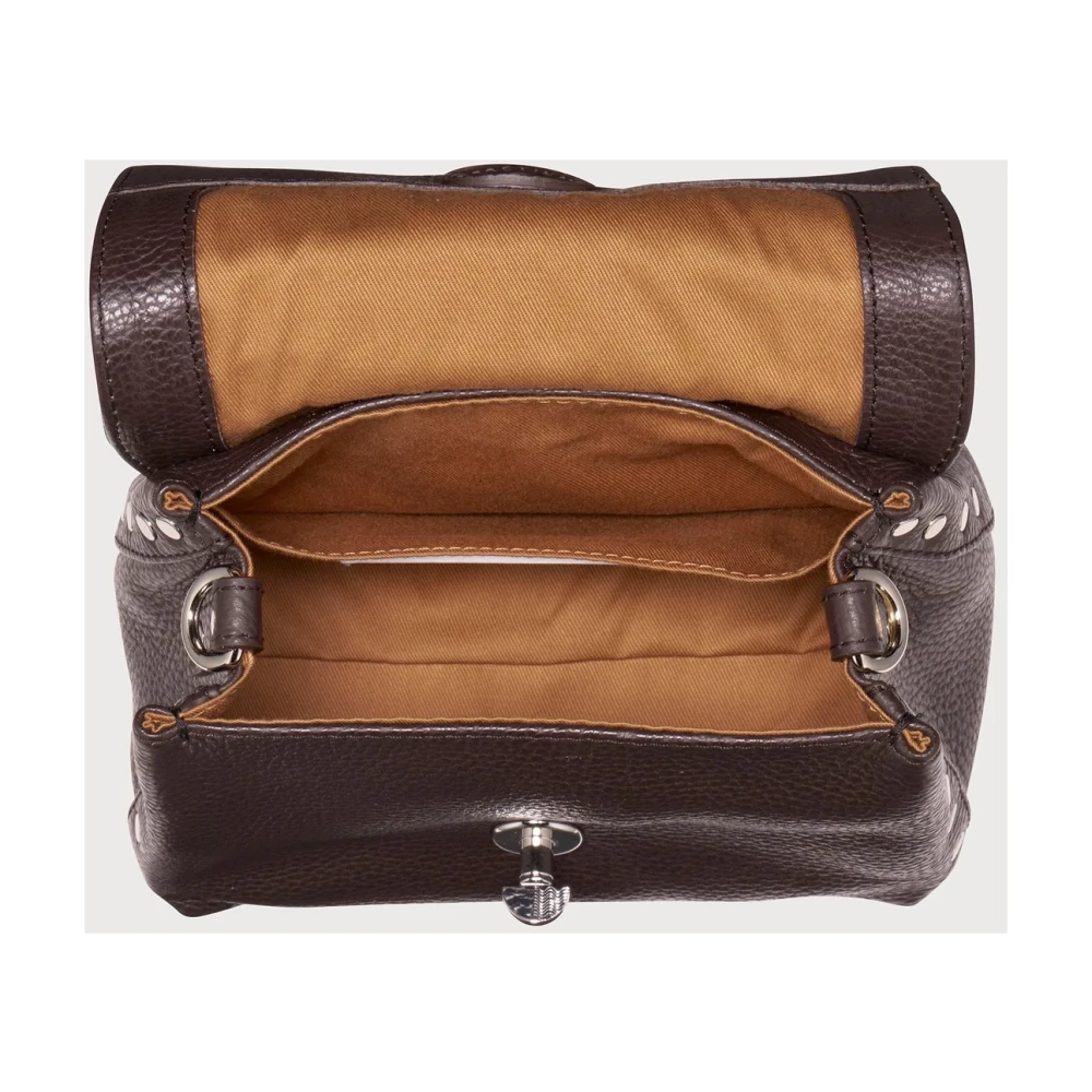 Zanellato Iconische leren schoudertas Brown Dames