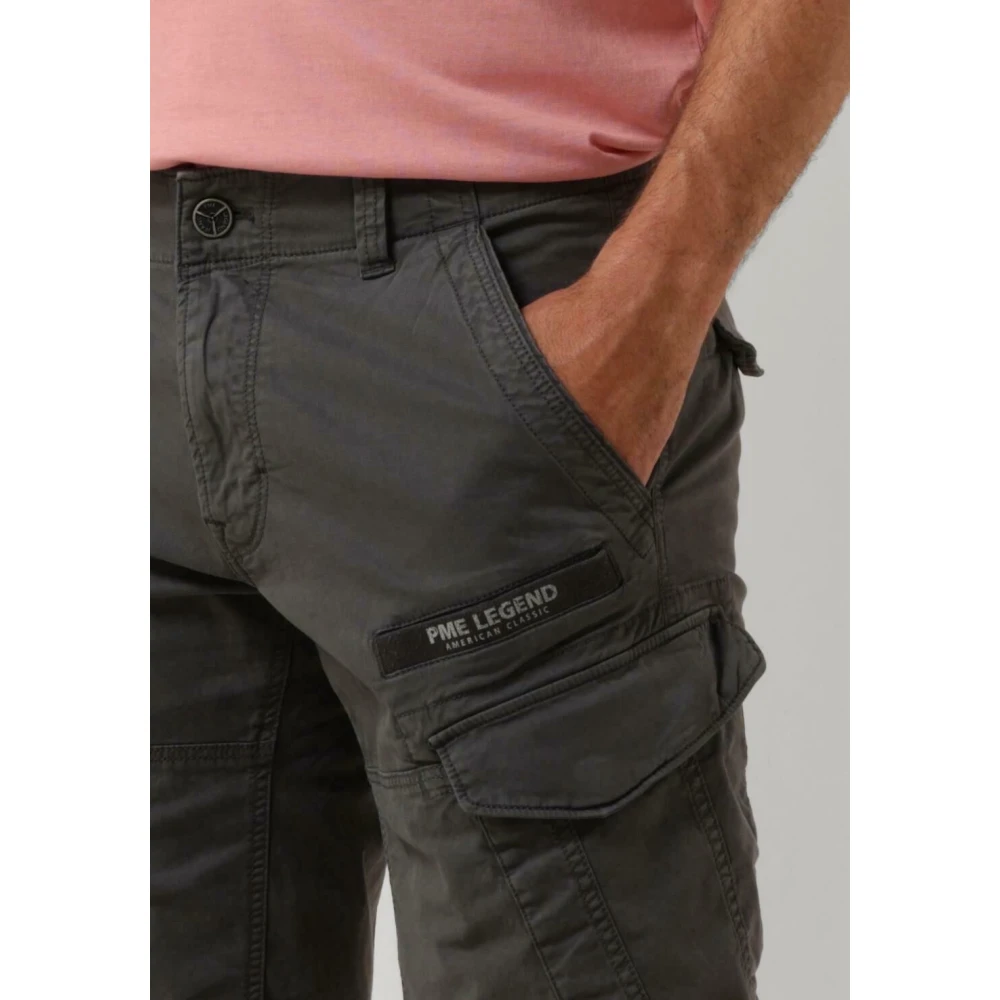 PME Legend Cargo Shorts Stretch Twill Gray Heren