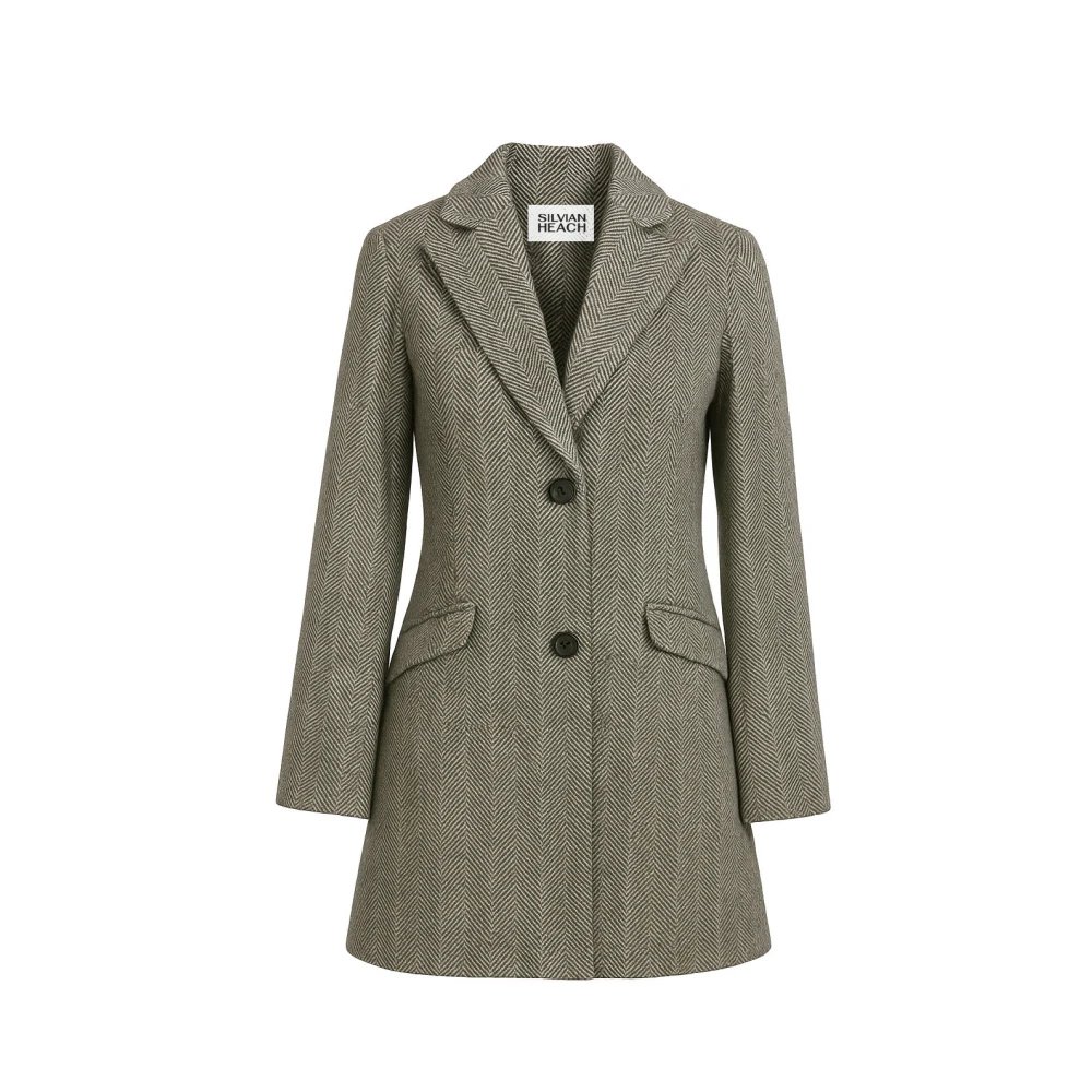 Silvian Heach Mujer Gris - Abrigo Alcedo - Coats - 2XS