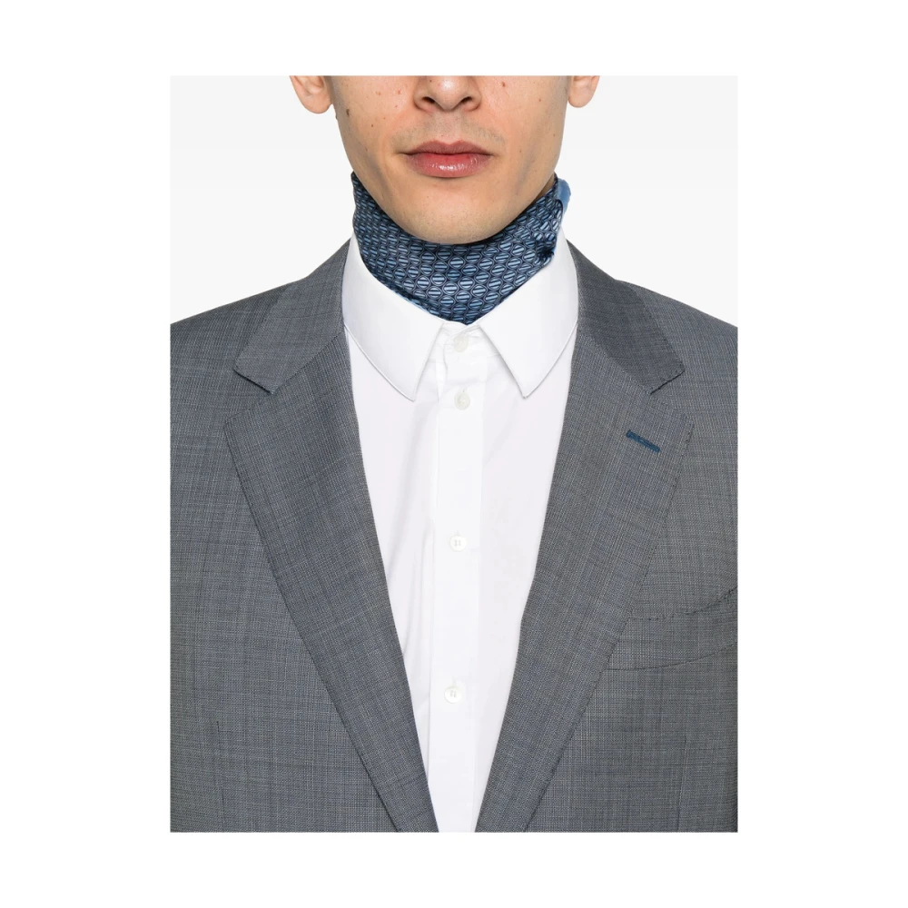 Canali Blauw-Grijs Formeel Pak met Knoopsluiting Gray Heren