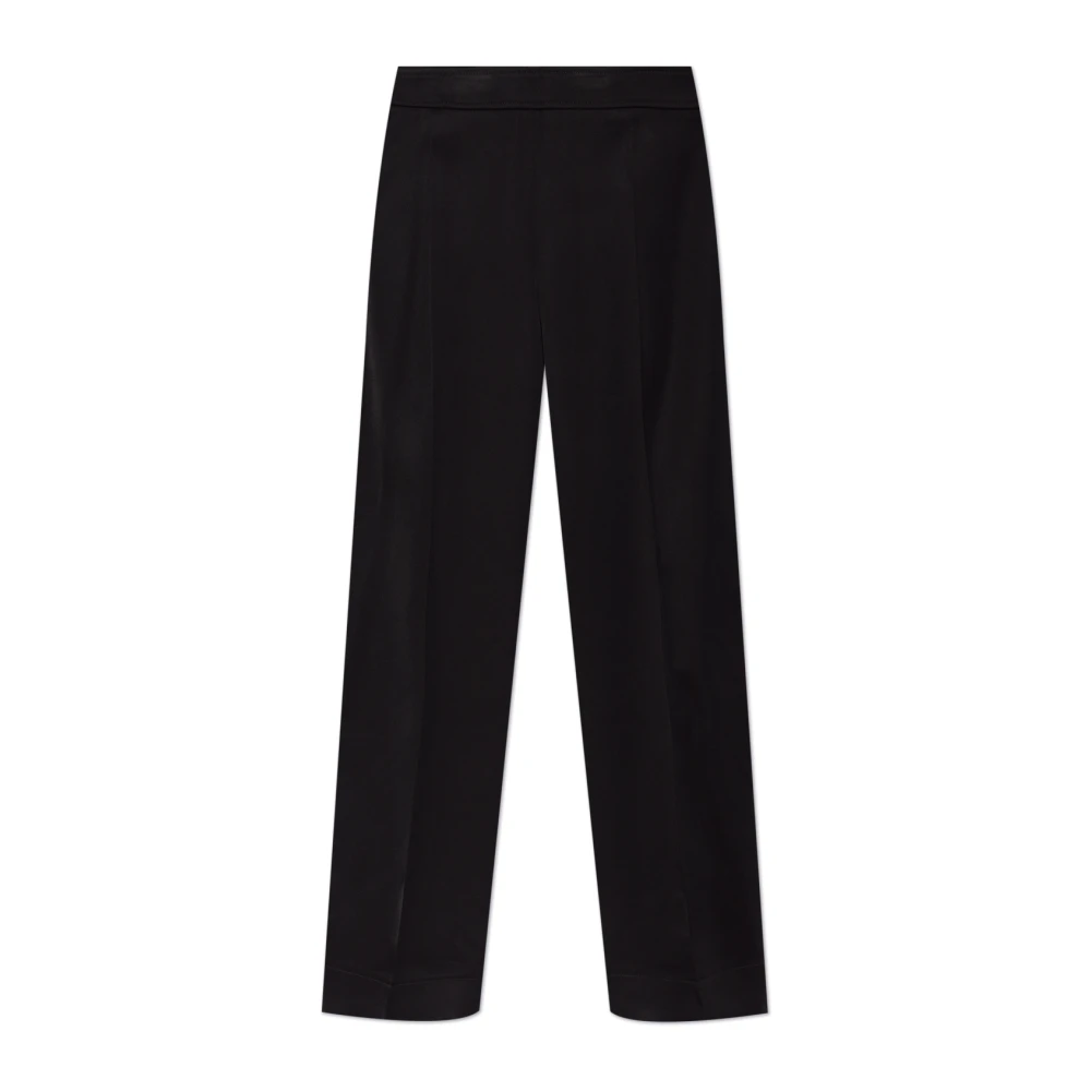 Jil Sander Broek met zijde-afwerking Black Dames