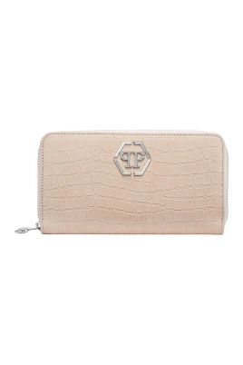 Nubuck Rounded Zip Wallet