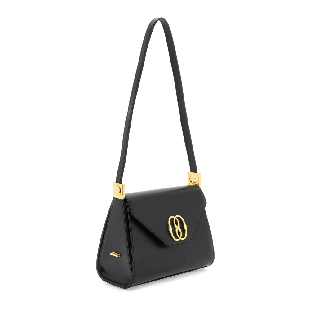 Bally Leren Embleem Schoudertas Black Dames