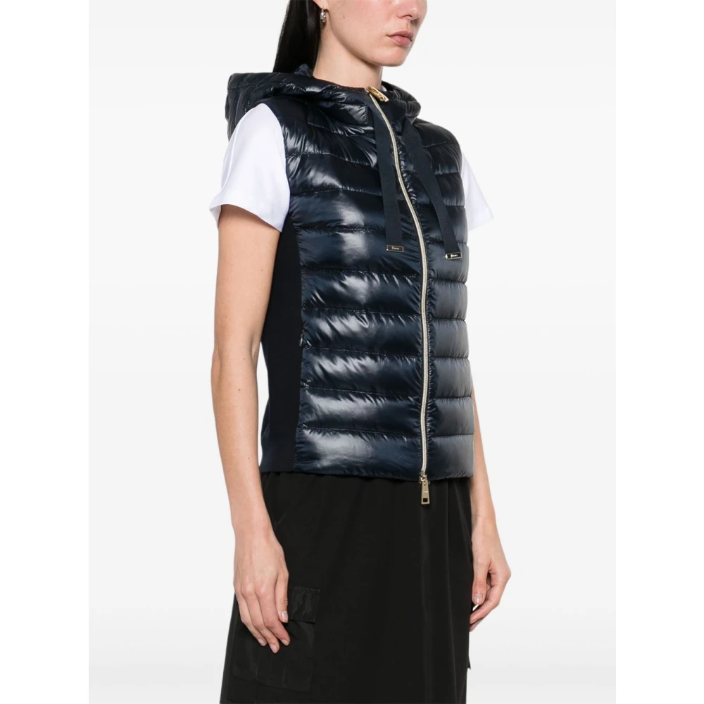 Herno Blauw Gebreid Jasje Blue Dames