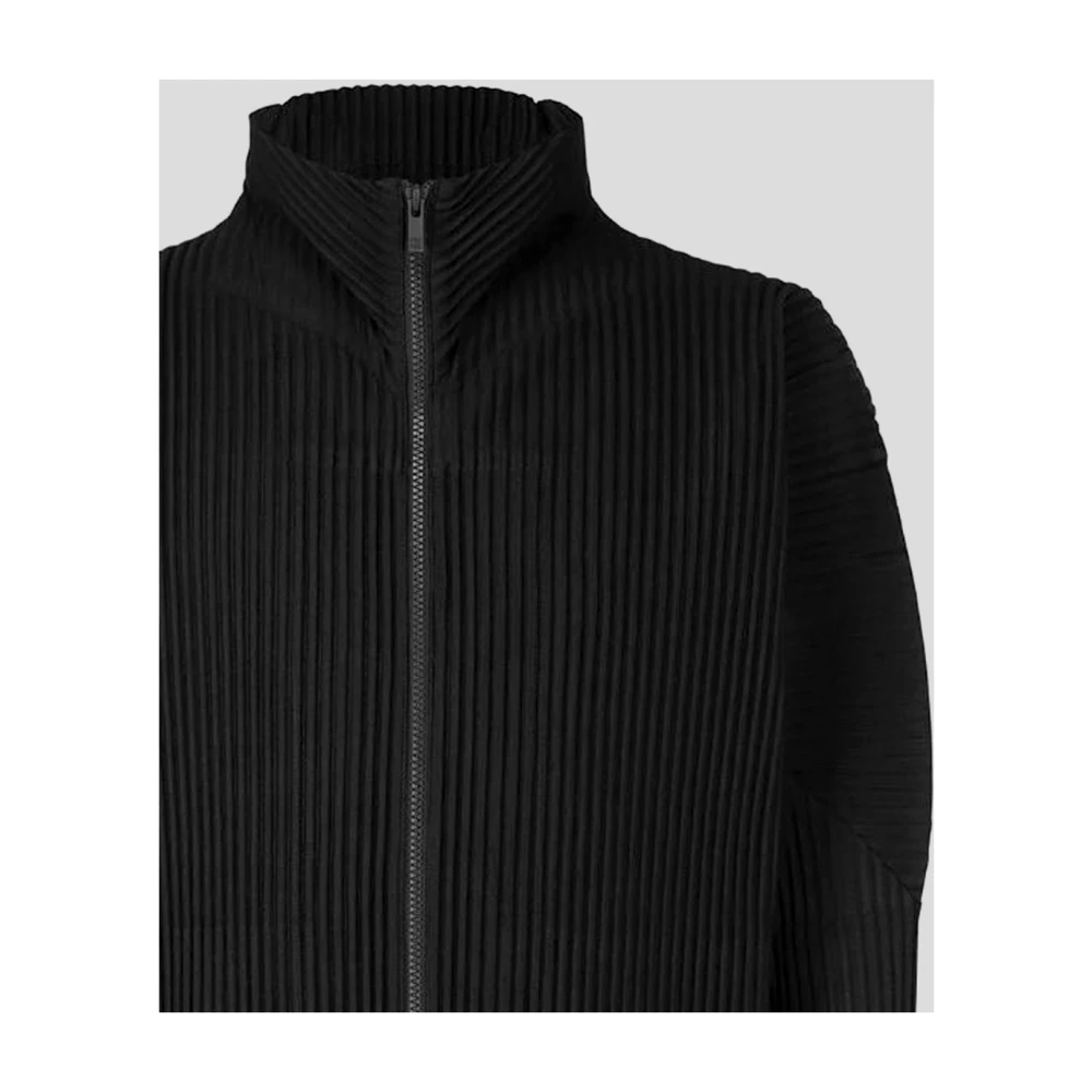 Issey Miyake Stijlvolle Herenjas Kleding Black Heren