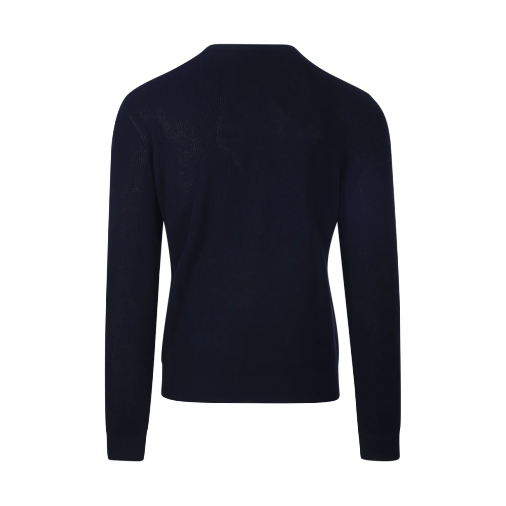 Roberto Collina Navy T-shirt Rt1110 Blue Heren