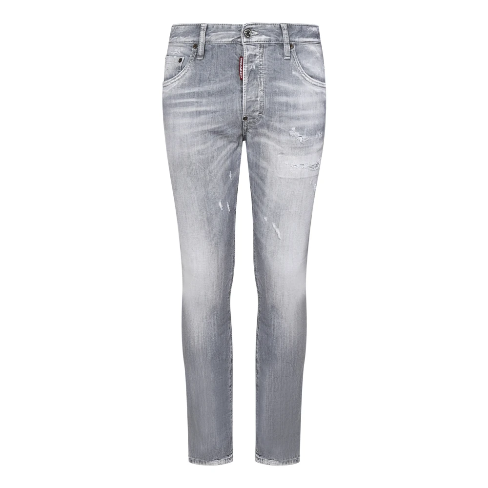 Dsquared2 Men's Gray Slim-Fit Jeans,, Slim Fit Skater Jeans Grey Extra Large